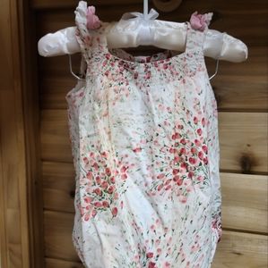 Janie and jack floral bubble romper